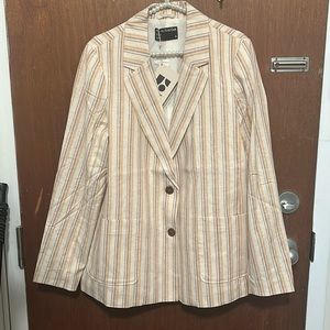 NWT Frank & Oak Striped Blazer